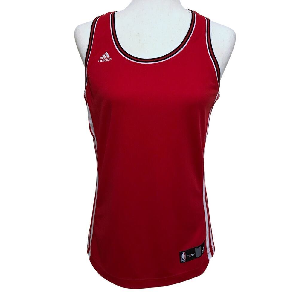 Adidas NWOT NBA Red, White and Black Jersey Women M